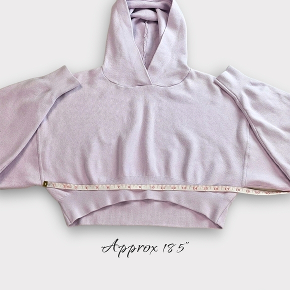 Zara Lavender Cropped Relaxed Fit Hoodie - Picture 7 of 8